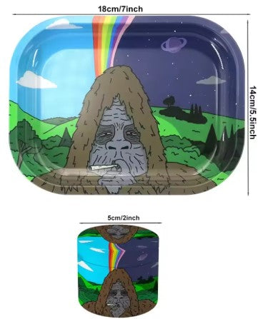 Gorilla Herb Grinder with Rolling Tray combo