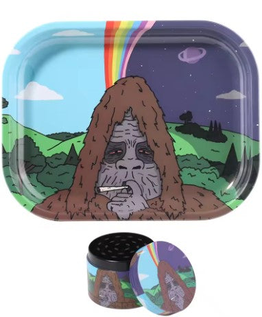 Gorilla Herb Grinder with Rolling Tray combo